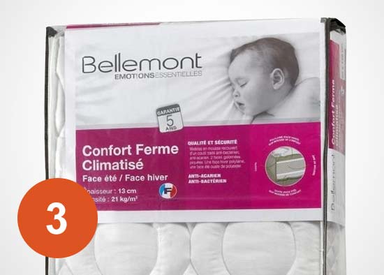 matelas bébé de la marque Bellemont